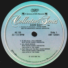 Carica l&#39;immagine nel visualizzatore di Gallery, Hammerstein-Kern / Featuring Helen Morgan, Frank Munn, Paul Robeson, Olga Albani, James Melton , Conducted By Victor Young : Here Comes The Showboat (LP, Mono, RE, Car)
