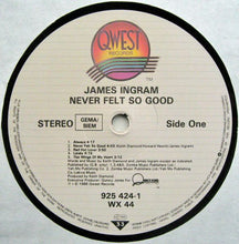 Carica l&#39;immagine nel visualizzatore di Gallery, James Ingram : Never Felt So Good (LP, Album)
