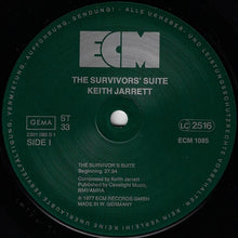 Carica l&#39;immagine nel visualizzatore di Gallery, Keith Jarrett : The Survivors&#39; Suite (LP, Album, RE)
