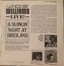 Carica l'immagine nel visualizzatore di Gallery, Joe Williams : A Swingin' Night At Birdland (LP)
