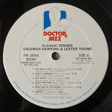 Carica l&#39;immagine nel visualizzatore di Gallery, Coleman Hawkins / Lester Young : Classic Tenors (LP, Comp, Mono, Promo, RE)
