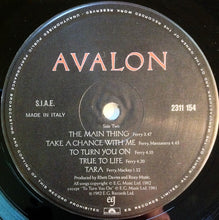 Carica l&#39;immagine nel visualizzatore di Gallery, Roxy Music : Avalon (LP, Album)

