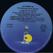 Carica l&#39;immagine nel visualizzatore di Gallery, The Spencer Davis Group : Autumn &#39;66 (LP, Album, RE)
