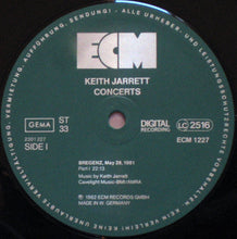 Carica l&#39;immagine nel visualizzatore di Gallery, Keith Jarrett : Concerts (LP, Album)
