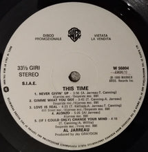 Carica l&#39;immagine nel visualizzatore di Gallery, Al Jarreau : This Time (LP, Album, Promo)
