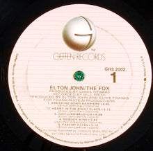 Carica l&#39;immagine nel visualizzatore di Gallery, Elton John : The Fox (LP, Album, Eur)
