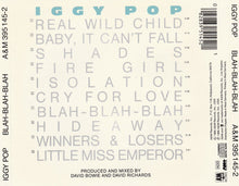 Carica l'immagine nel visualizzatore di Gallery, Iggy Pop : Blah-Blah-Blah (CD, Album)
