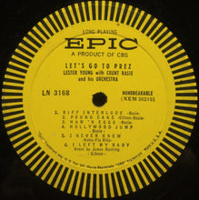 Carica l&#39;immagine nel visualizzatore di Gallery, Lester Young With Count Basie Orchestra : Let&#39;s Go To Prez (LP, Comp)
