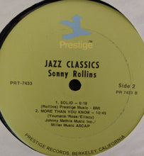Carica l'immagine nel visualizzatore di Gallery, Sonny Rollins : Jazz Classics (LP, Album, RE, RM)
