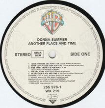 Carica l&#39;immagine nel visualizzatore di Gallery, Donna Summer : Another Place And Time (LP, Album, Tel)
