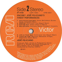 Carica l&#39;immagine nel visualizzatore di Gallery, José Feliciano : Encore! José Feliciano&#39;s Finest Performances (LP, Album, RCA)
