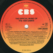 Carica l&#39;immagine nel visualizzatore di Gallery, Various : The Official Music Of The 1984 Games (LP, Album)
