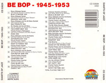 Carica l&#39;immagine nel visualizzatore di Gallery, Various : Be Bop - 1945-1953 (CD, Comp)
