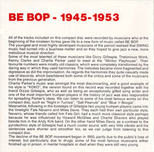Carica l&#39;immagine nel visualizzatore di Gallery, Various : Be Bop - 1945-1953 (CD, Comp)
