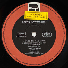 Carica l&#39;immagine nel visualizzatore di Gallery, Max Roach Featuring Booker Little : Deeds Not Words (LP, Album, RE, RM)
