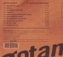Carica l&#39;immagine nel visualizzatore di Gallery, Gotan Project : La Revancha Del Tango (CD, Album)
