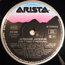 Carica l&#39;immagine nel visualizzatore di Gallery, Jermaine Jackson : Don&#39;t Take It Personal (LP, Album)
