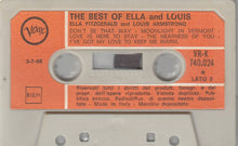 Carica l'immagine nel visualizzatore di Gallery, Ella Fitzgerald &amp; Louis Armstrong : The Best Of Ella And Louis (Cass, Comp)
