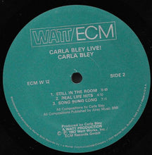 Carica l&#39;immagine nel visualizzatore di Gallery, Carla Bley : Live! (LP, Album)
