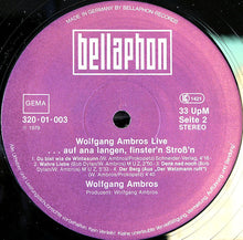 Carica l&#39;immagine nel visualizzatore di Gallery, Wolfgang Ambros : Live (...Auf Ana Langen, Finster&#39;n Stroß&#39;n) (2xLP, Album, RE)
