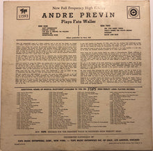 Carica l&#39;immagine nel visualizzatore di Gallery, André Previn : Plays Fats Waller (LP, Album)
