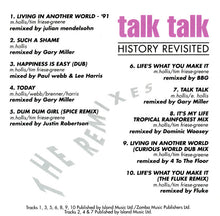 Carica l'immagine nel visualizzatore di Gallery, Talk Talk : History Revisited - The Remixes (CD, Comp)
