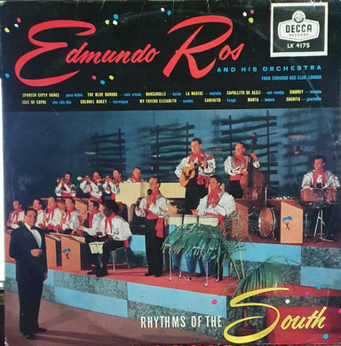 Edmundo Ros & His Orchestra : Rhythms Of The South (LP, Album, Mono)