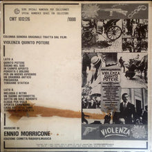 Carica l&#39;immagine nel visualizzatore di Gallery, Ennio Morricone : Violenza Quinto Potere (Colonna Sonora Originale Del Film) (LP, Ltd, Num)
