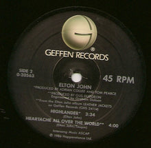 Carica l&#39;immagine nel visualizzatore di Gallery, Elton John : Heartache All Over The World (Megamix) (12&quot;)
