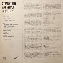 Carica l'immagine nel visualizzatore di Gallery, Art Pepper : Straight Life (LP, Album)
