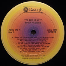 Carica l&#39;immagine nel visualizzatore di Gallery, Mark-Almond : To The Heart (LP, Album)
