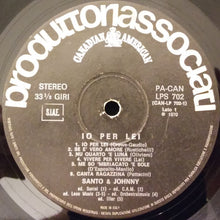 Carica l&#39;immagine nel visualizzatore di Gallery, Santo &amp; Johnny : Io Per Lei (LP, Album, Gat)
