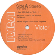 Carica l'immagine nel visualizzatore di Gallery, Brian Auger's Oblivion Express : Live Oblivion Vol. 1 (LP, Album, Ind)
