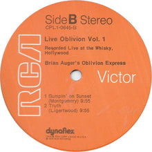 Carica l'immagine nel visualizzatore di Gallery, Brian Auger's Oblivion Express : Live Oblivion Vol. 1 (LP, Album, Ind)
