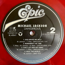 Carica l'immagine nel visualizzatore di Gallery, Michael Jackson : Dangerous (2xLP, Album, Ltd, RE, Red)
