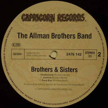Carica l'immagine nel visualizzatore di Gallery, The Allman Brothers Band : Brothers And Sisters (LP, Album, RE)
