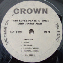 Carica l'immagine nel visualizzatore di Gallery, Trini Lopez : Trini Lopez Plays &amp; Sings (LP, Mono)
