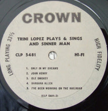 Carica l'immagine nel visualizzatore di Gallery, Trini Lopez : Trini Lopez Plays &amp; Sings (LP, Mono)
