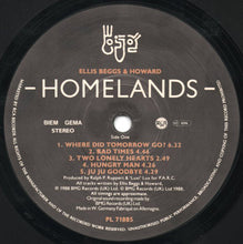Carica l&#39;immagine nel visualizzatore di Gallery, Ellis, Beggs &amp; Howard : Homelands (LP, Album)

