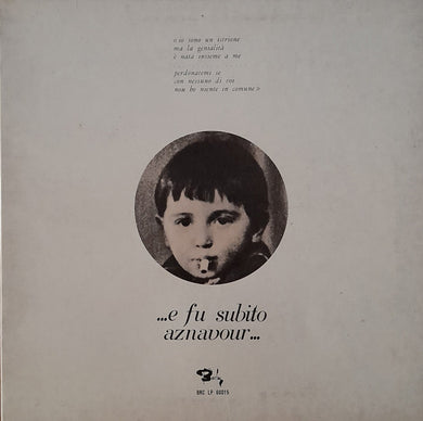 Charles Aznavour : ...E Fu Subito Aznavour... (LP, Album, Gat)