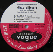 Carica l&#39;immagine nel visualizzatore di Gallery, Dizzy Gillespie : Paris, Salle Pleyel, 28 Février 1948 (LP, Album, Mono)
