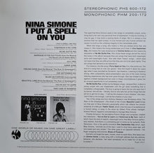 Carica l&#39;immagine nel visualizzatore di Gallery, Nina Simone : I Put A Spell On You (LP, Album, RE, 180)
