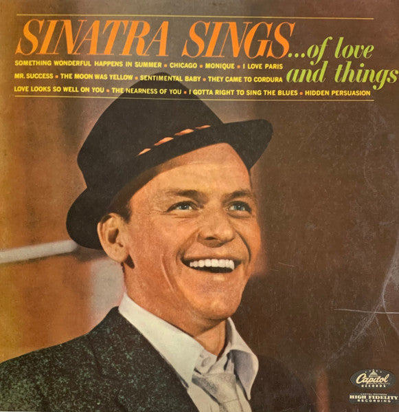 Frank Sinatra : Sinatra Sings...Of Love And Things (LP, Album, Comp, Mono)