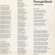 Carica l&#39;immagine nel visualizzatore di Gallery, Pierangelo Bertoli : Certi Momenti (LP, Album, Gat)

