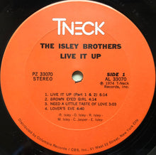 Carica l&#39;immagine nel visualizzatore di Gallery, The Isley Brothers : Live It Up (LP, Album, Pit)

