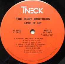 Carica l&#39;immagine nel visualizzatore di Gallery, The Isley Brothers : Live It Up (LP, Album, Pit)
