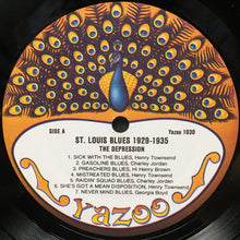 Carica l&#39;immagine nel visualizzatore di Gallery, Various : St. Louis Blues 1929-1935 (The Depression) (LP, Comp)
