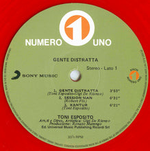 Carica l&#39;immagine nel visualizzatore di Gallery, Tony Esposito : Gente Distratta (LP, Album, Ltd, Num, RE, Red)
