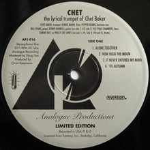 Carica l'immagine nel visualizzatore di Gallery, Chet Baker : Chet (LP, Album, Ltd, Num, RE, 180)
