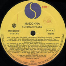 Carica l&#39;immagine nel visualizzatore di Gallery, Madonna : I&#39;m Breathless (Music From And Inspired By The Film Dick Tracy) (LP, Album)
